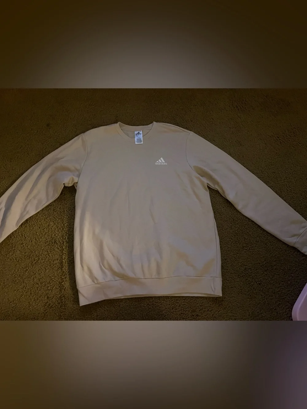 adidas Men’s Crewneck Sweatshirt in Beige